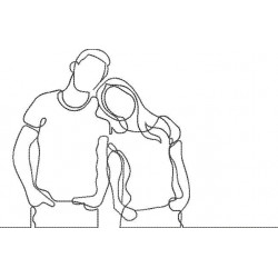  Husband And Wife Line Art